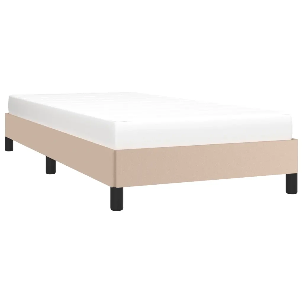 Letto singolo | Letto per adulti | Giroletto Cappuccino 80x200 cm in Similpelle - Image 4