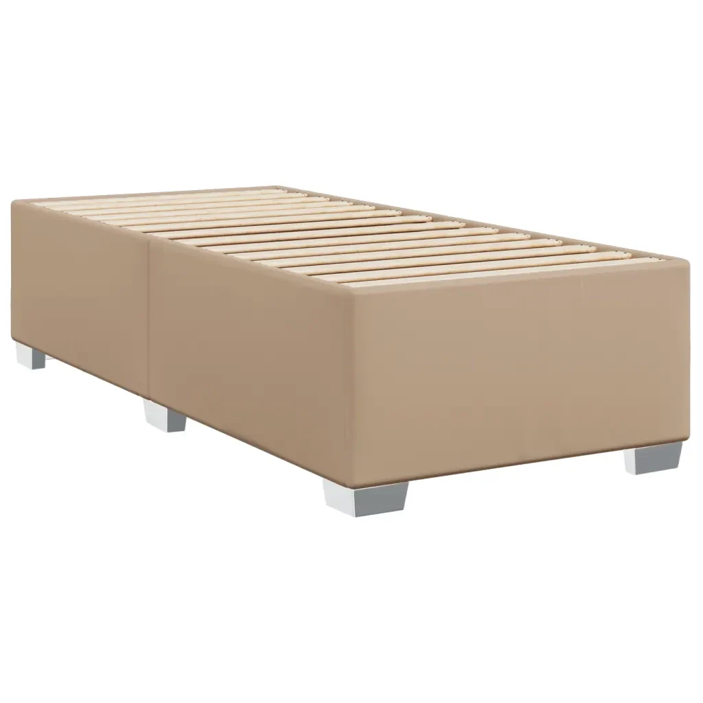 Letto singolo | Letto per adulti | Giroletto Cappuccino 90x200 cm in Similpelle - Image 4