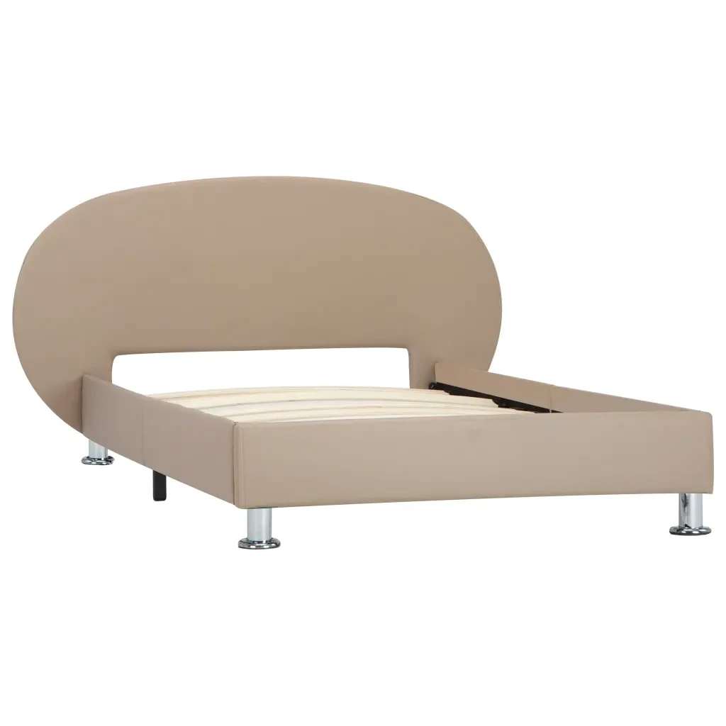 Letto singolo | Letto per adulti | Giroletto Cappuccino in Similpelle 100x200 cm - Image 2
