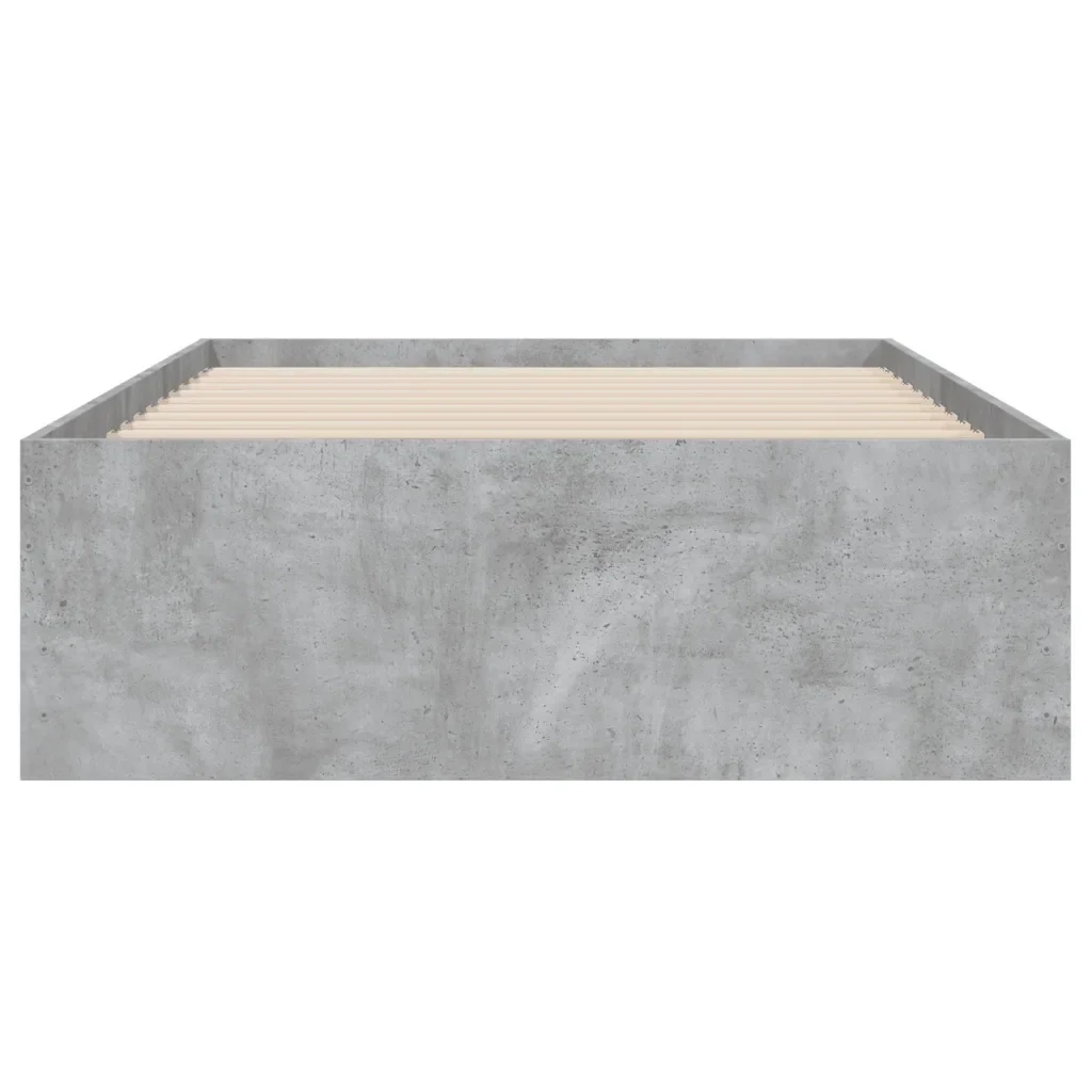 Letto singolo | Letto per adulti | Giroletto Cassetti Grigio Cemento 90x200 cm Legno Multistrato - Image 6