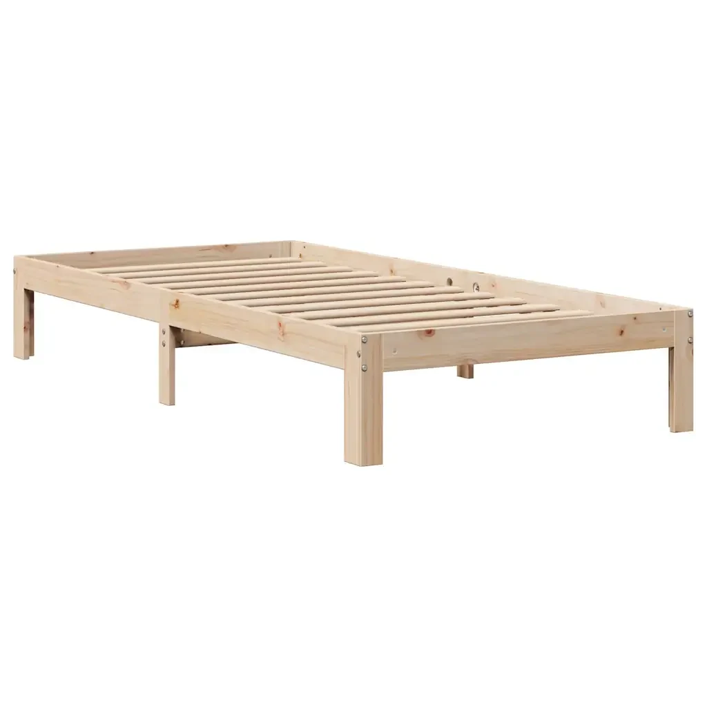 Letto singolo | Letto per adulti | Giroletto con Cassetti 90x190 cm in Legno Massello di Pino - Image 5