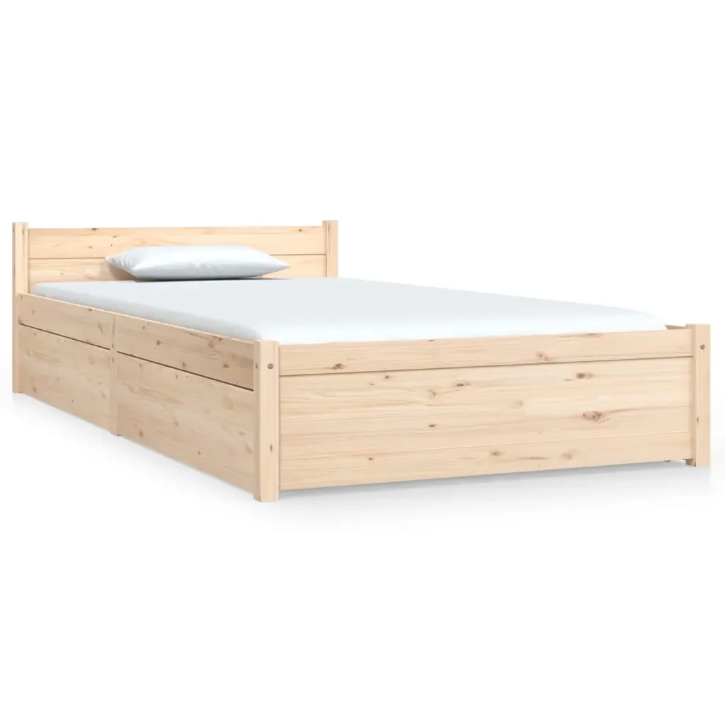 Letto singolo | Letto per adulti | Giroletto con Cassetti 90x190 cm Single