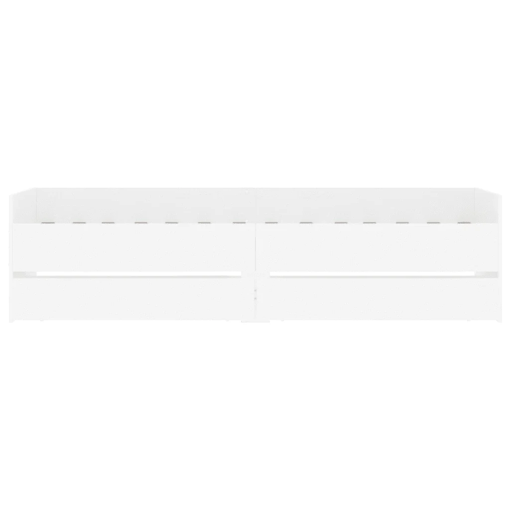 Letto singolo | Letto per adulti | Giroletto con Cassetti Bianco 100x200 cm - Image 6