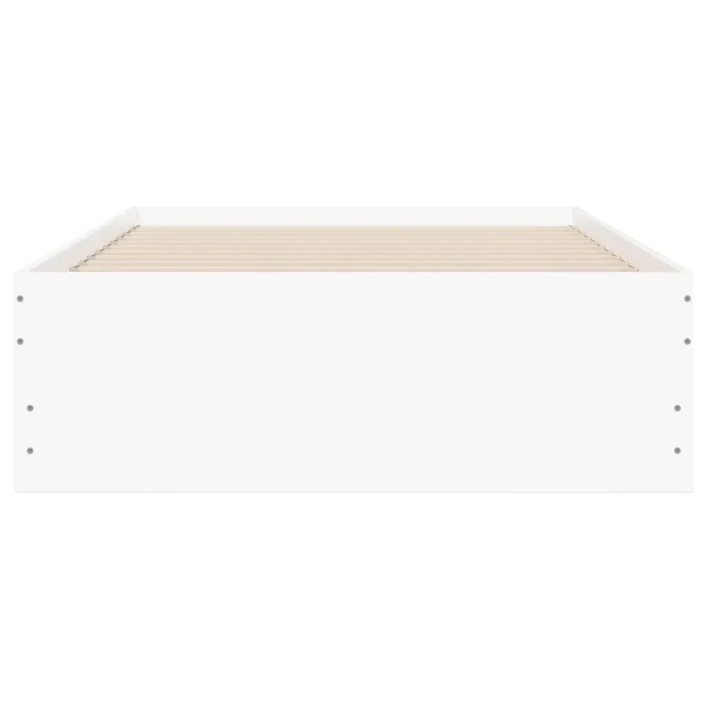 Letto singolo | Letto per adulti | Giroletto con Cassetti Bianco 90x190 cm in Legno Multistrato - Image 6