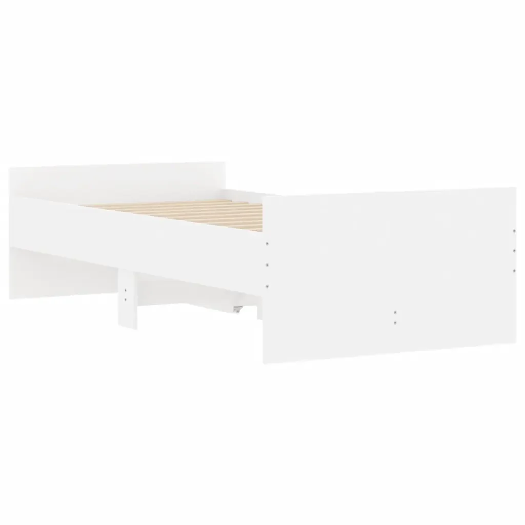 Letto singolo | Letto per adulti | Giroletto con Cassetti Bianco 90x200 cm - Image 8