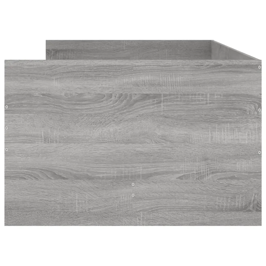 Letto singolo | Letto per adulti | Giroletto con Cassetti Grigio Sonoma 90x200 cm - Image 7
