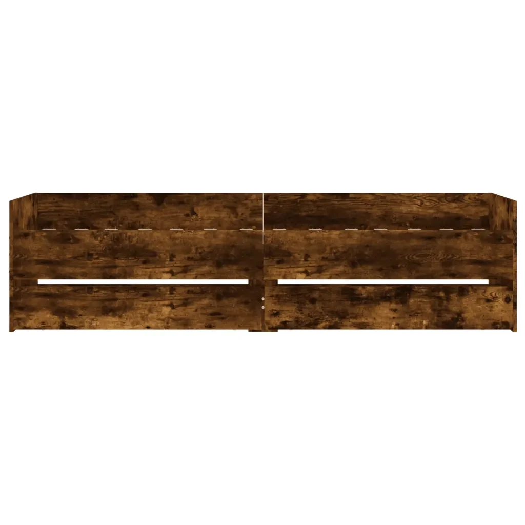 Letto singolo | Letto per adulti | Giroletto con Cassetti Rovere Fumo 75x190 cm Small Single - Image 6