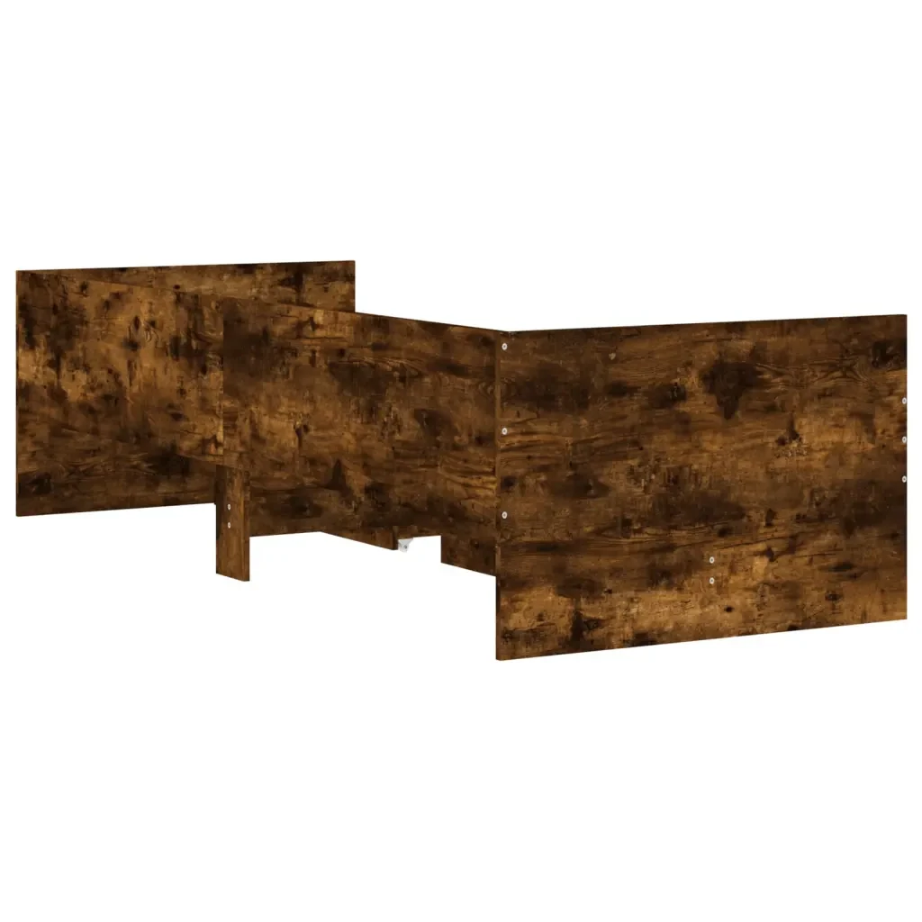 Letto singolo | Letto per adulti | Giroletto con Cassetti Rovere Fumo 75x190 cm Small Single - Image 8