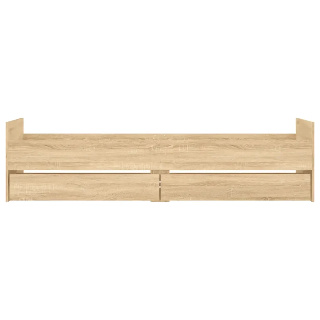 Letto singolo | Letto per adulti | Giroletto con Cassetti Rovere Sonoma 75x190 cm Small Single - Image 6