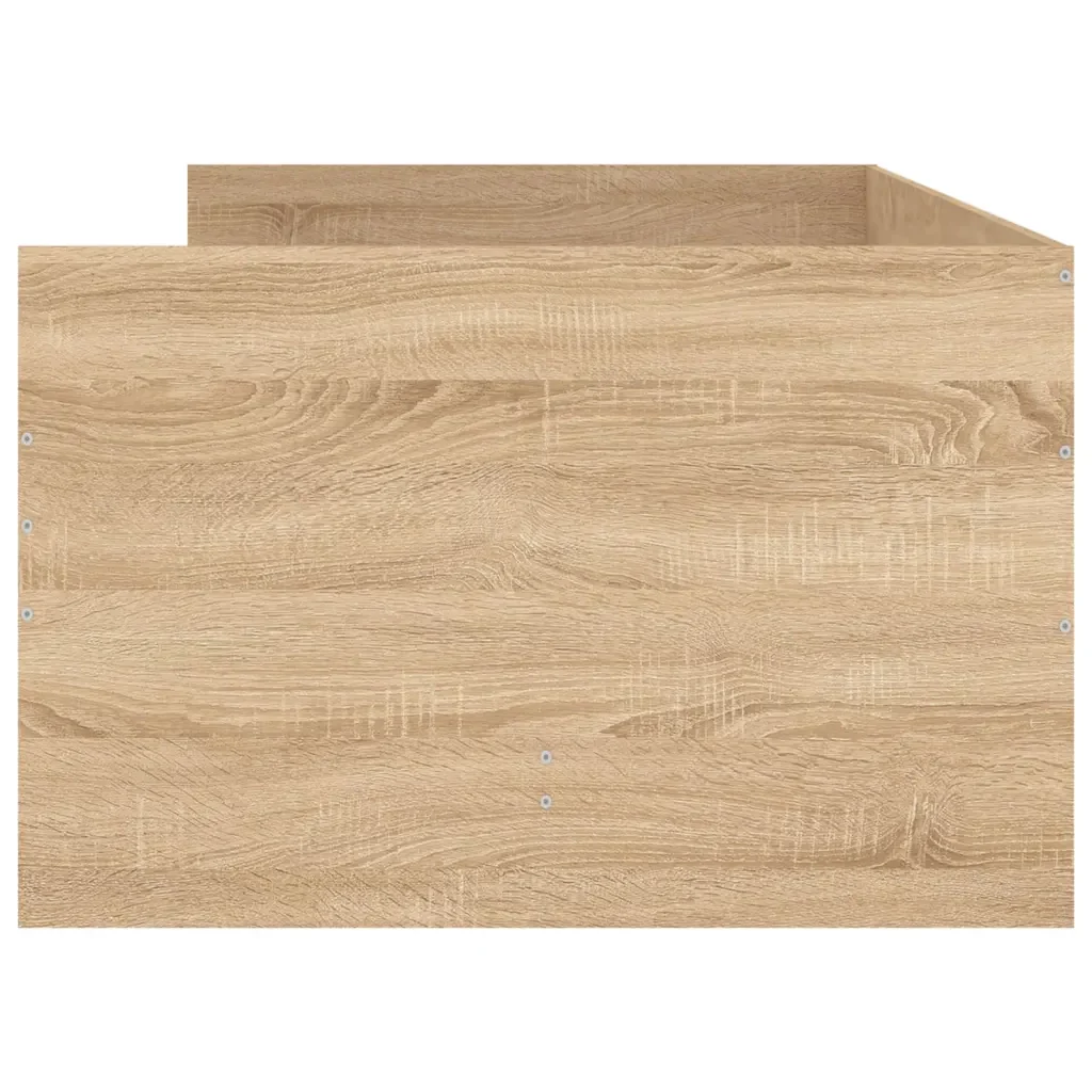 Letto singolo | Letto per adulti | Giroletto con Cassetti Rovere Sonoma 90x200 cm - Image 7