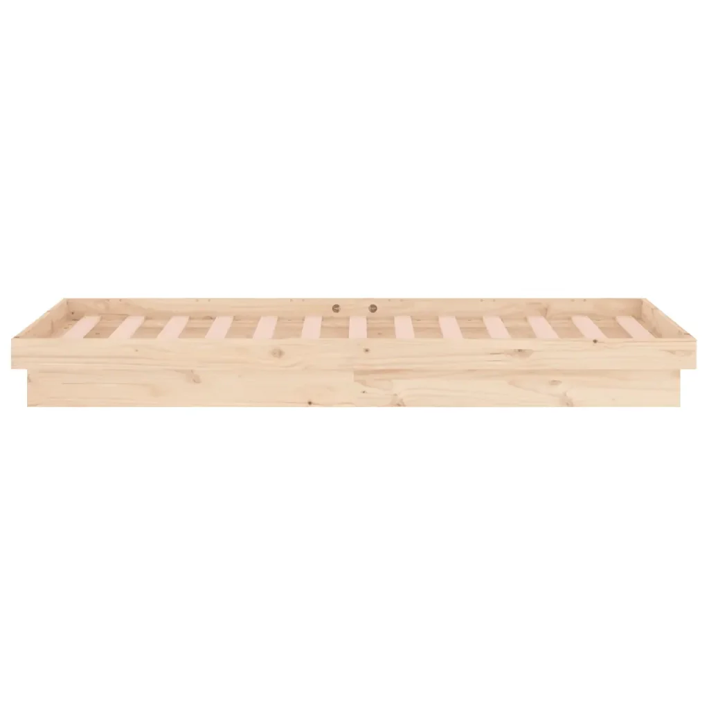 Letto singolo | Letto per adulti | Giroletto con LED 75x190 cm Small Single in Legno Massello - Image 8