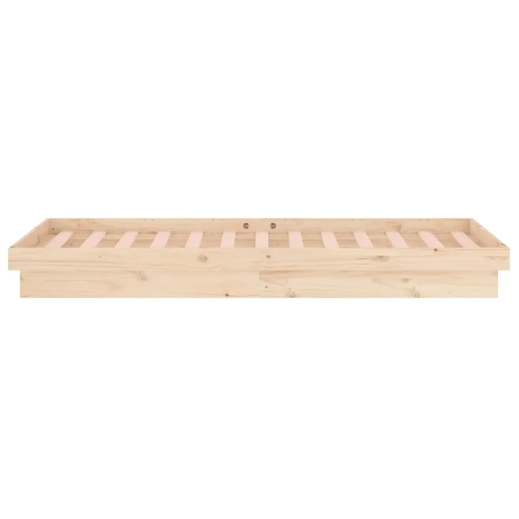 Letto singolo | Letto per adulti | Giroletto con LED 90x200 cm in Legno Massello - Image 8