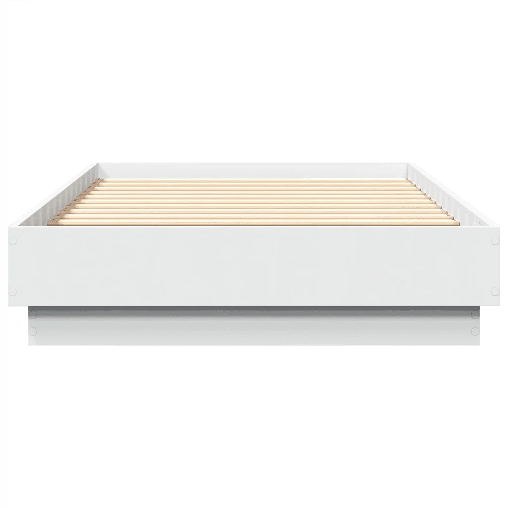 Letto singolo | Letto per adulti | Giroletto con LED Bianco 75x190 cm - Image 6