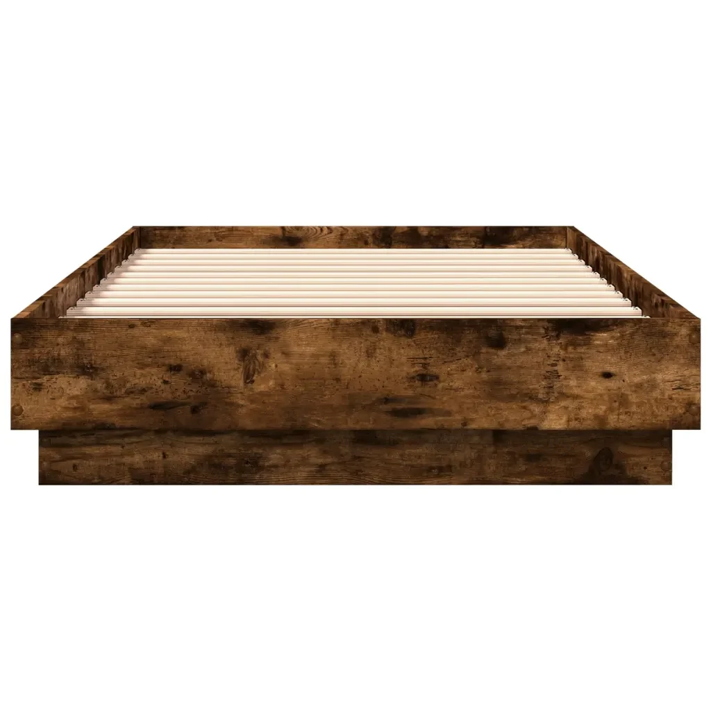 Letto singolo | Letto per adulti | Giroletto con LED Rovere Fumo 100x200 cm - Image 6