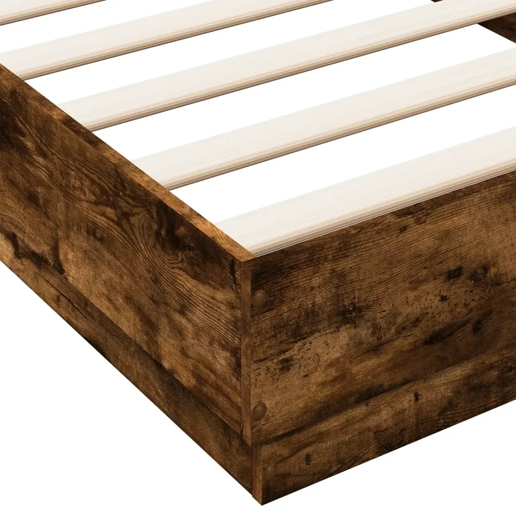 Letto singolo | Letto per adulti | Giroletto con LED Rovere Fumo 100x200 cm - Image 9