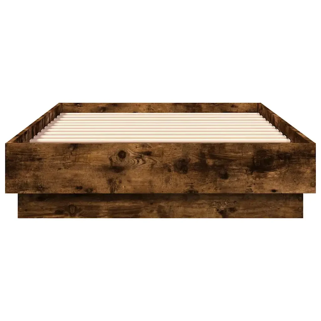Letto singolo | Letto per adulti | Giroletto con LED Rovere Fumo 75x190 cm - Image 6