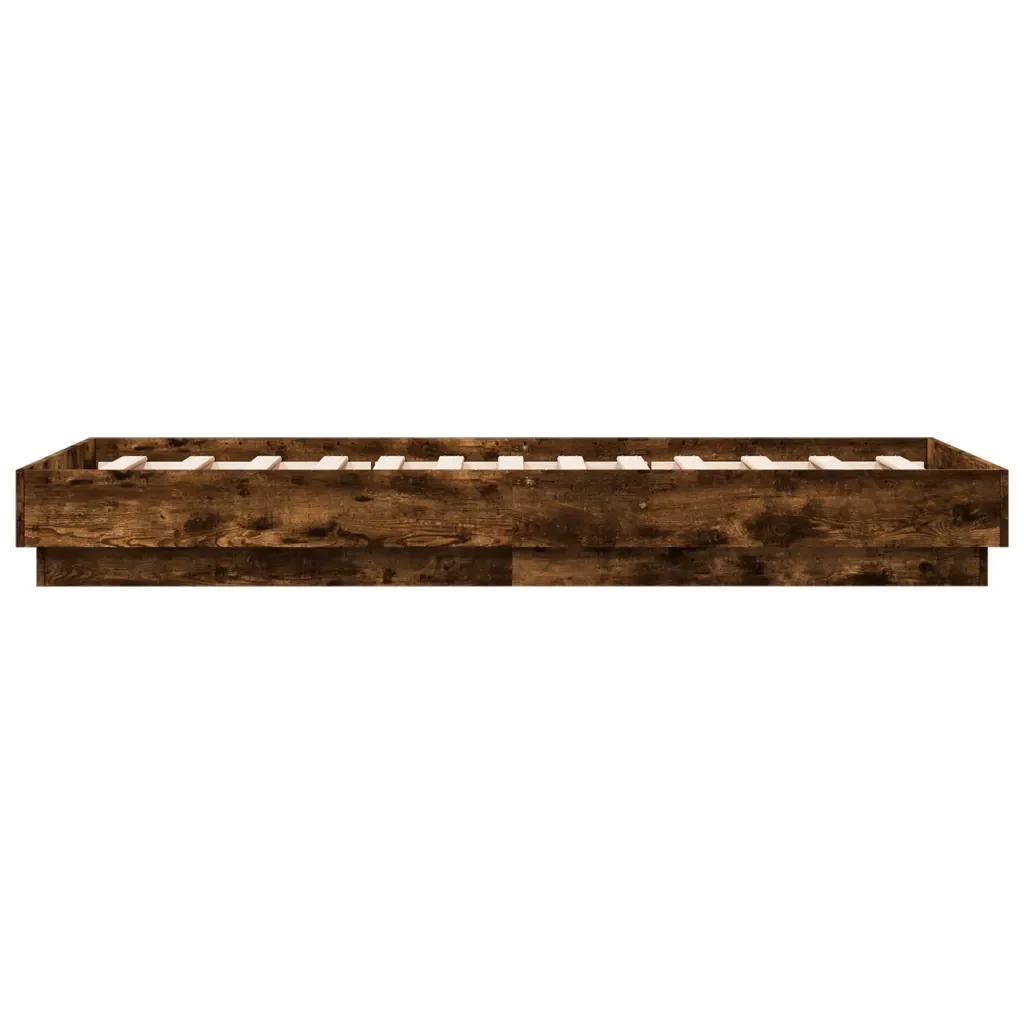 Letto singolo | Letto per adulti | Giroletto con LED Rovere Fumo 90x190 cm - Image 7