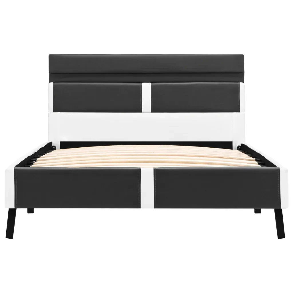 Letto singolo | Letto per adulti | Giroletto con LED senza Materasso Grigio in Similpelle 90x200cm - Image 5