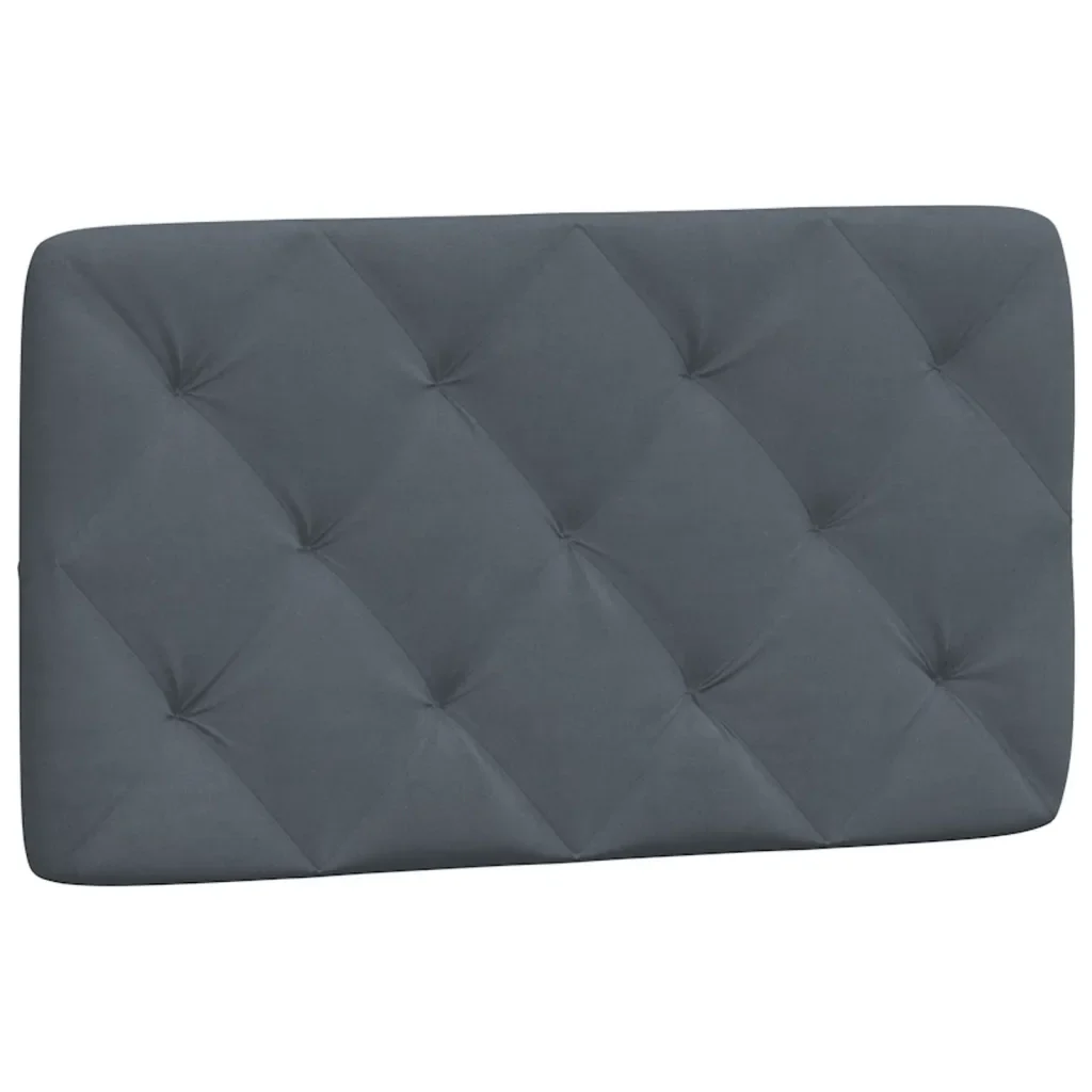 Letto singolo | Letto per adulti | Giroletto con LED senza Materasso Grigio Scuro 80x200 cm in Velluto - Image 9