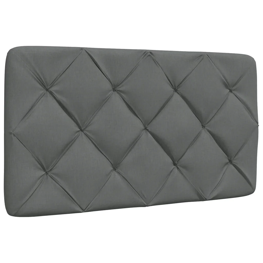 Letto singolo | Letto per adulti | Giroletto con LED senza Materasso Grigio Scuro 90x190cm Tessuto - Image 6