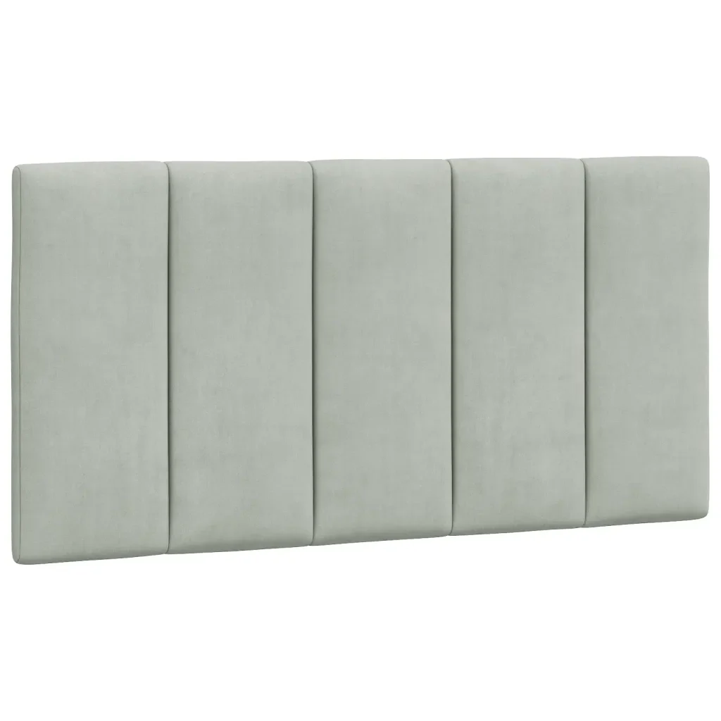 Letto singolo | Letto per adulti | Giroletto con LED senza Materasso Hanko Grigio Chiaro 100x200 cm in Velluto - Image 10