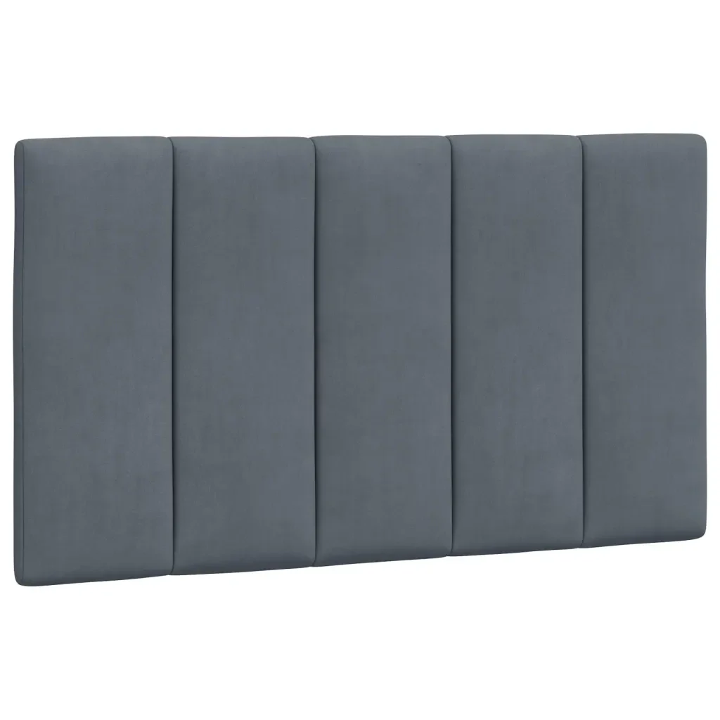 Letto singolo | Letto per adulti | Giroletto con LED senza Materasso Hanko Grigio Scuro 80x200 cm in Velluto - Image 10