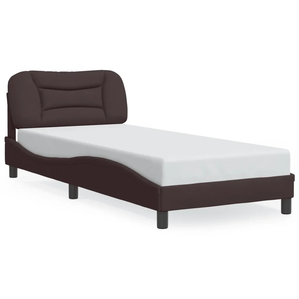 Letto singolo | Letto per adulti | Giroletto con LED senza Materasso Hvar 80x200 cm Tessuto