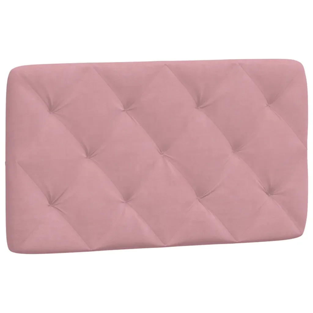 Letto singolo | Letto per adulti | Giroletto con LED senza Materasso Rosa 90x190 cm in Velluto - Image 9