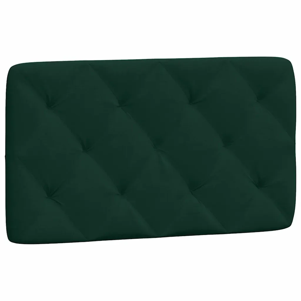 Letto singolo | Letto per adulti | Giroletto con LED senza Materasso Verde Scuro 90x200 cm in Velluto - Image 9