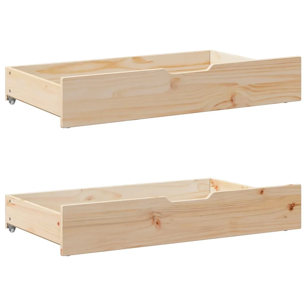 Letto singolo | Letto per adulti | Giroletto con Libreria senza Materasso 75x190 cm in Legno Pino - Image 8