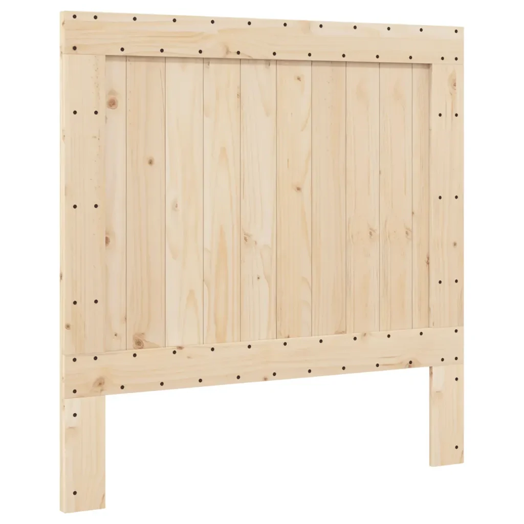 Letto singolo | Letto per adulti | Giroletto con Testiera 100x200 cm Legno Massello di Pino - Image 6