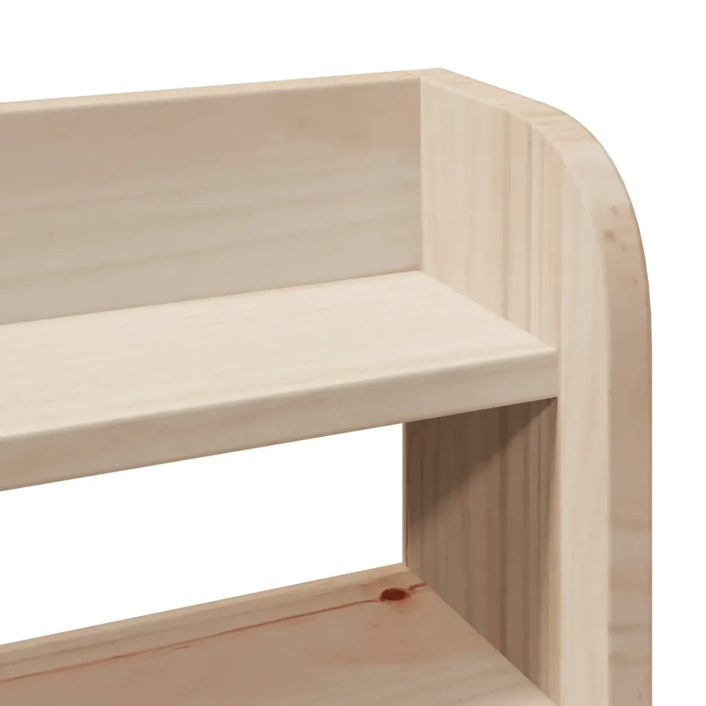 Letto singolo | Letto per adulti | Giroletto con Testiera 90x190 cm in Legno Massello di Pino - Image 9
