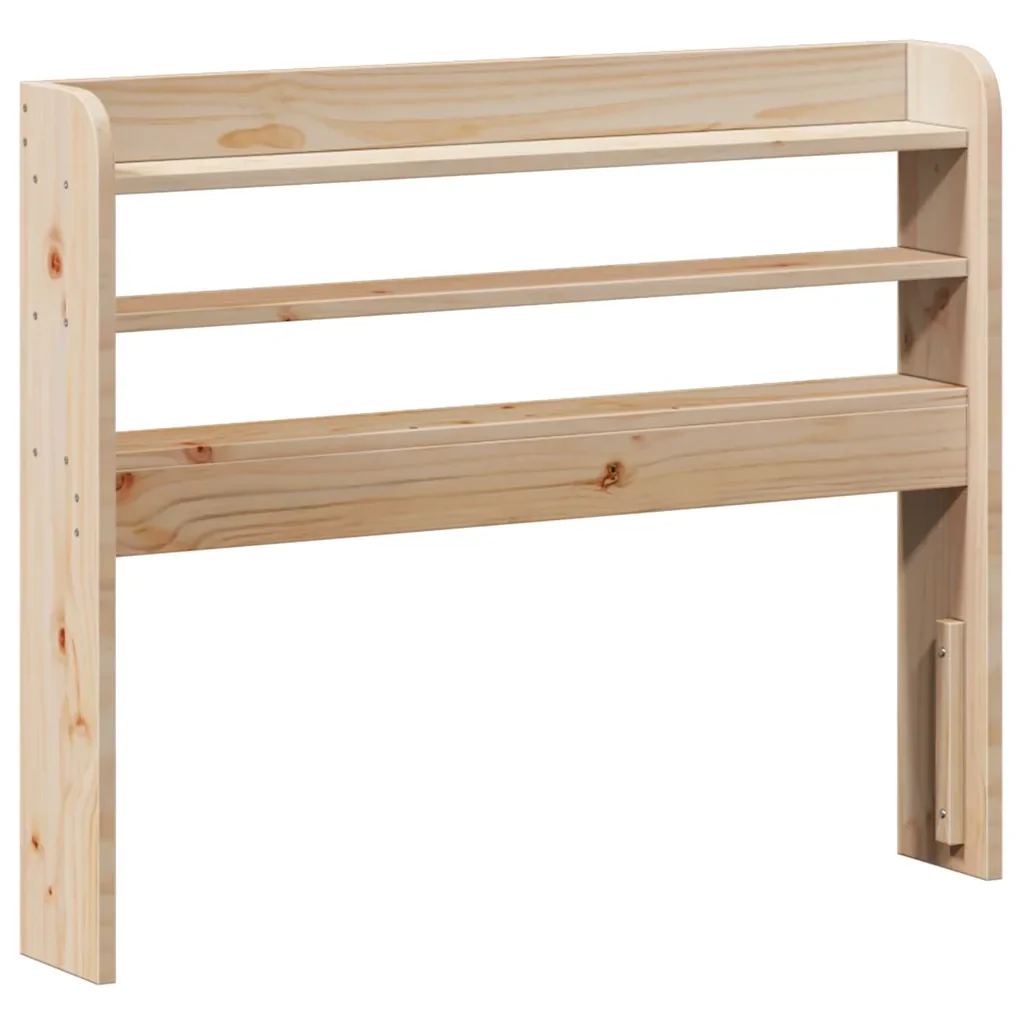 Letto singolo | Letto per adulti | Giroletto con Testiera 90x200 cm in Legno Massello di Pino - Image 6