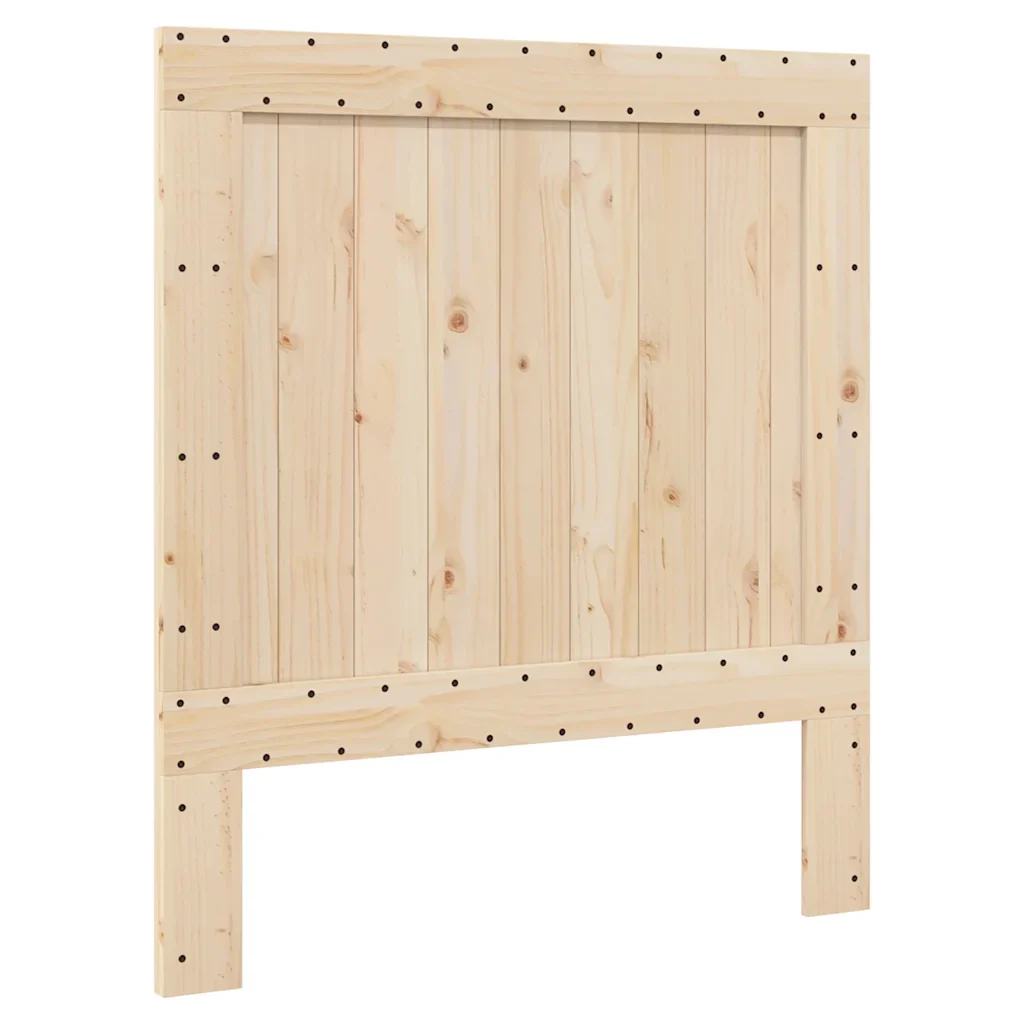 Letto singolo | Letto per adulti | Giroletto con Testiera 90x200 cm in Legno Massello di Pino - Image 6
