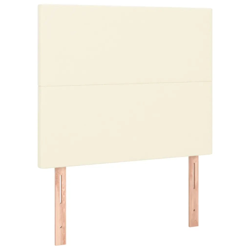Letto singolo | Letto per adulti | Giroletto con Testiera Crema 80x200 cm in Similpelle - Image 9