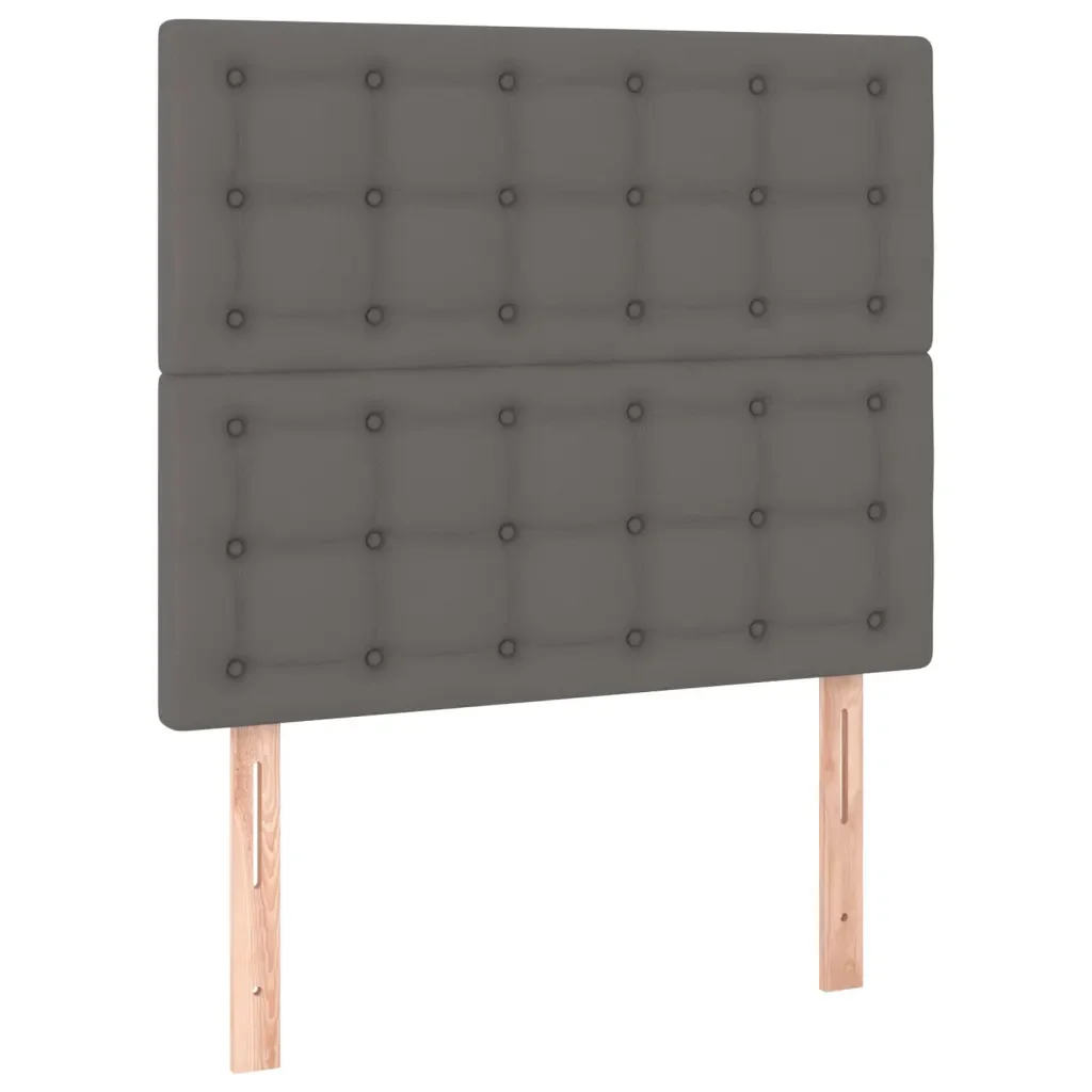 Letto singolo | Letto per adulti | Giroletto con Testiera Crema 90x190 cm in Similpelle - Image 9