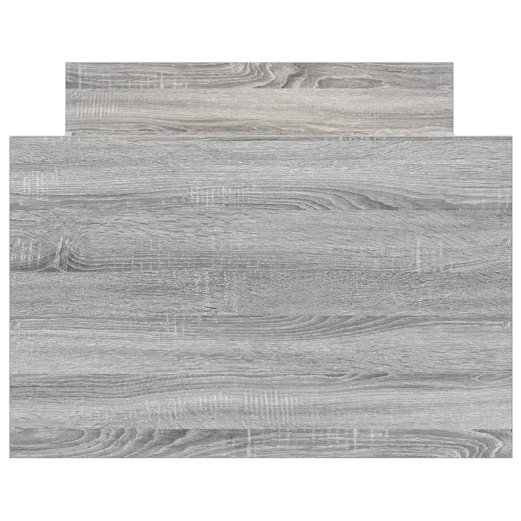 Letto singolo | Letto per adulti | Giroletto con Testiera e Pediera Grigio Sonoma 90x200 cm - Image 6