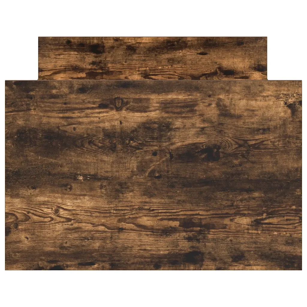 Letto singolo | Letto per adulti | Giroletto con Testiera e Pediera Rovere Fumo 90x200 cm - Image 6