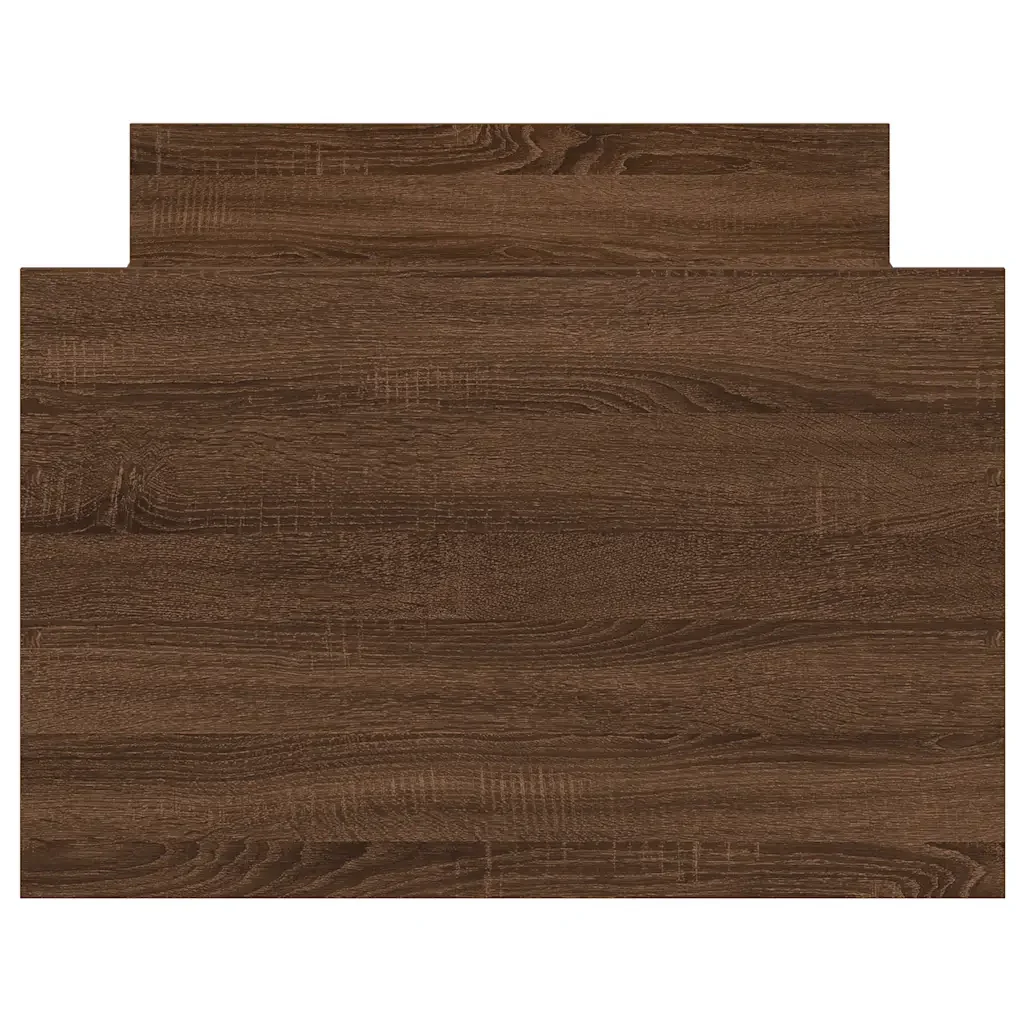 Letto singolo | Letto per adulti | Giroletto con Testiera e Pediera Rovere Marrone 90x200 cm - Image 6