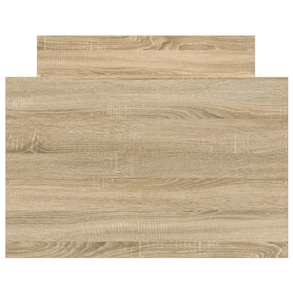 Letto singolo | Letto per adulti | Giroletto con Testiera e Pediera Rovere Sonoma 75x190 cm - Image 6