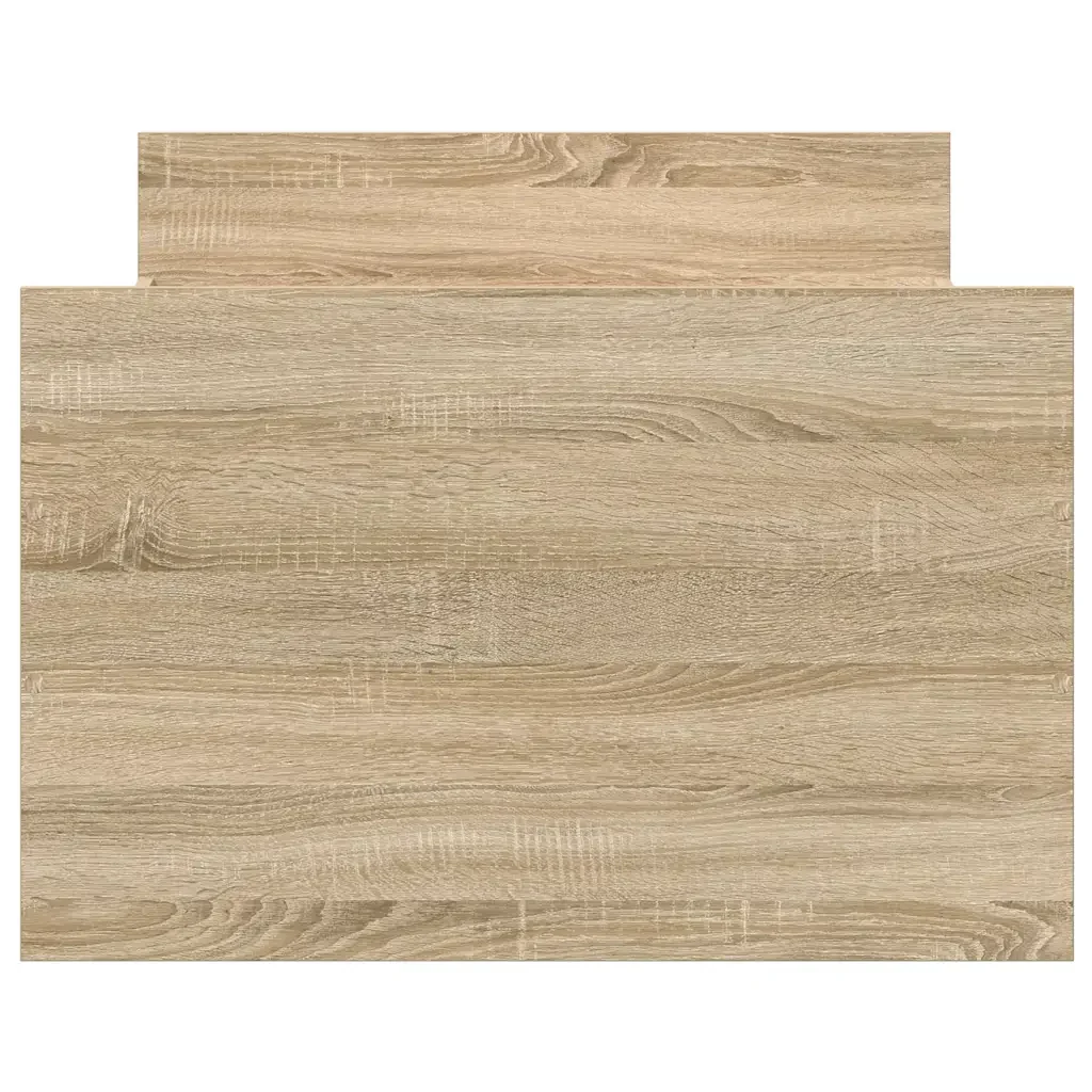 Letto singolo | Letto per adulti | Giroletto con Testiera e Pediera Rovere Sonoma 90x200 cm - Image 6