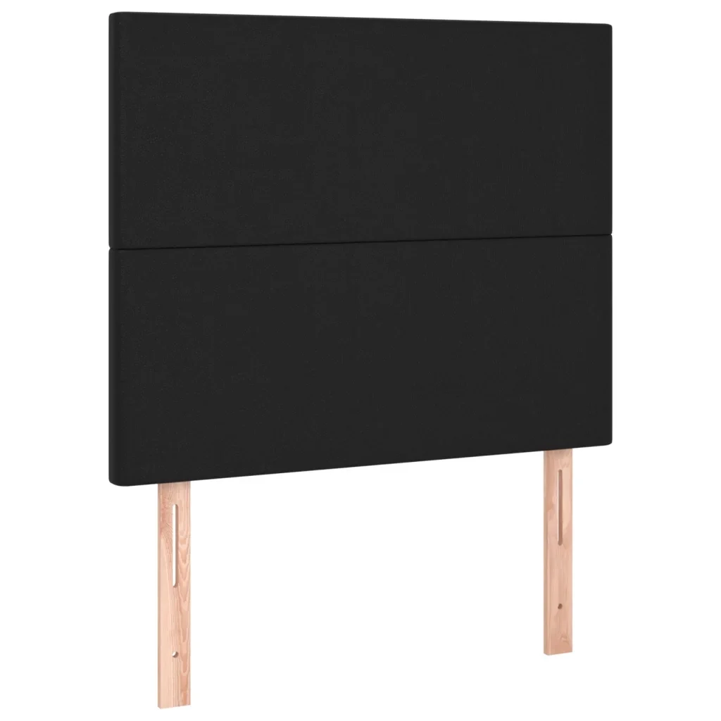 Letto singolo | Letto per adulti | Giroletto con Testiera Nero 80x200 cm in Similpelle - Image 9