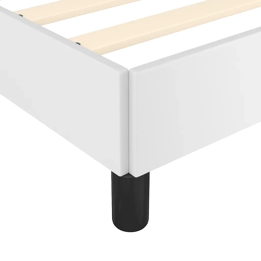 Letto singolo | Letto per adulti | Giroletto con Testiera senza Materasso Bianco 80x200 cm - Image 7