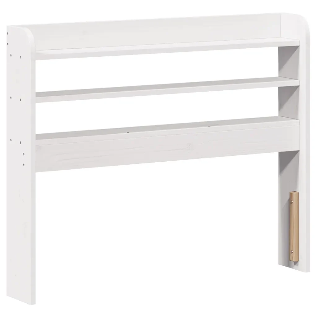 Letto singolo | Letto per adulti | Giroletto con Testiera senza Materasso Bianco 90x190 cm - Image 6
