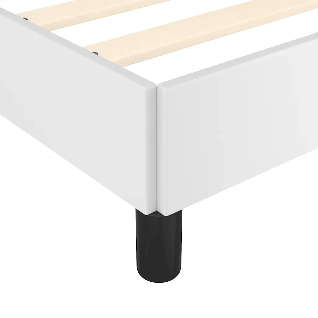Letto singolo | Letto per adulti | Giroletto con Testiera senza Materasso Bianco 90x200 cm - Image 7
