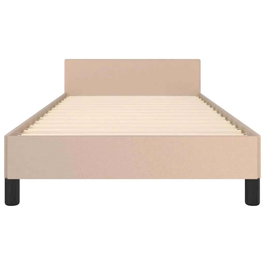 Letto singolo | Letto per adulti | Giroletto con Testiera senza Materasso Cappuccino 80x200 cm - Image 5