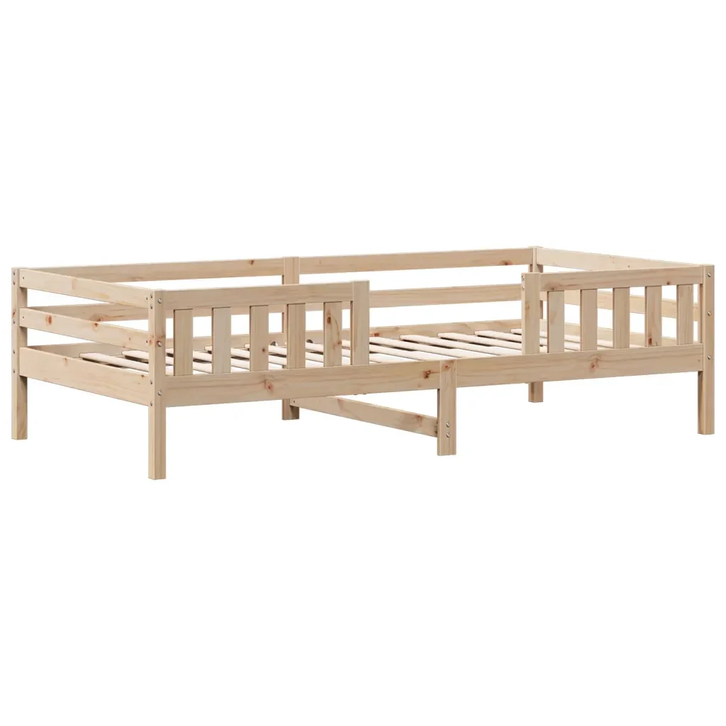 Letto singolo | Letto per adulti | Giroletto con Tetto 80x200 cm in Legno Massello di Pino - Image 7