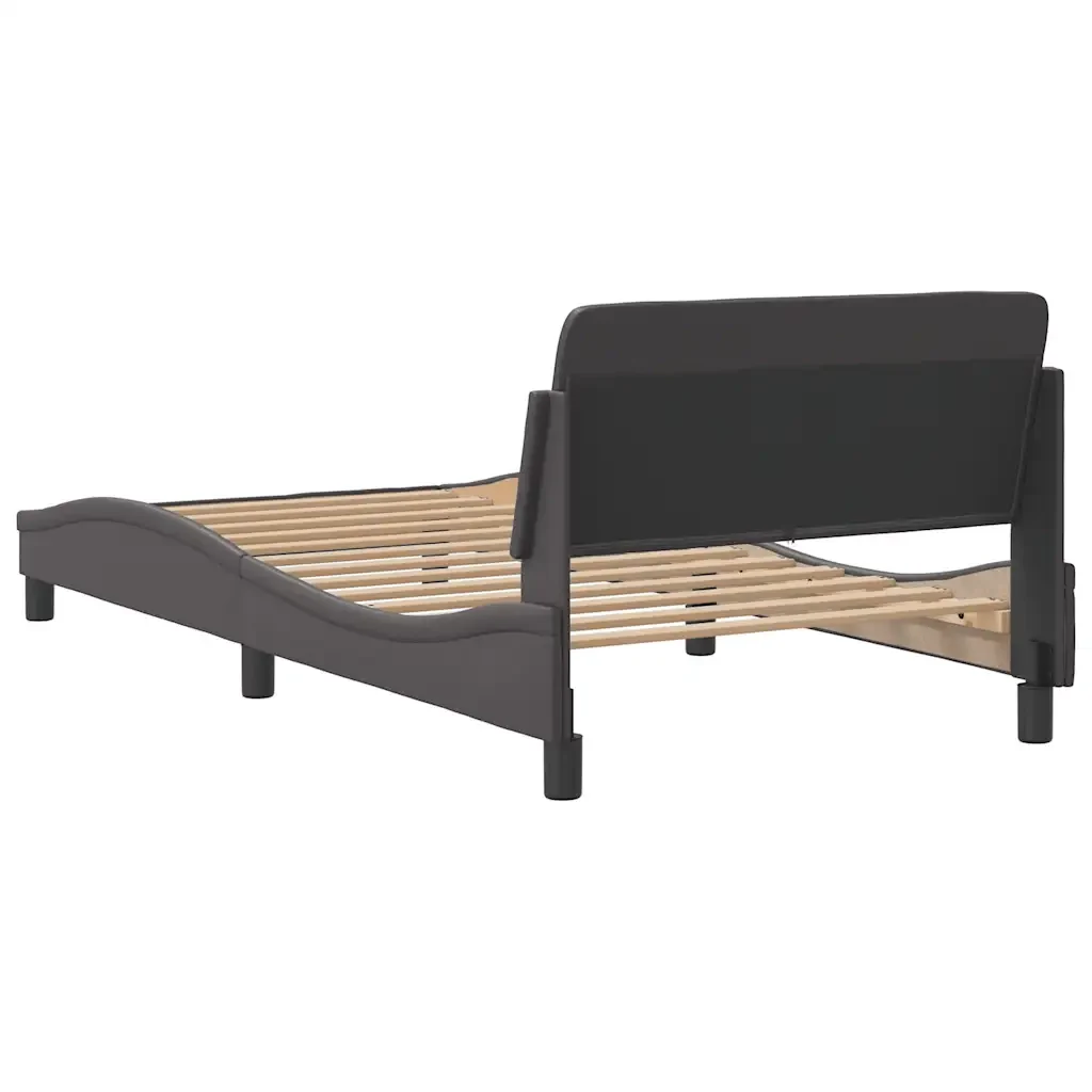 Letto singolo | Letto per adulti | Giroletto Dover Crema 100x200 cm in Similpelle - Image 6