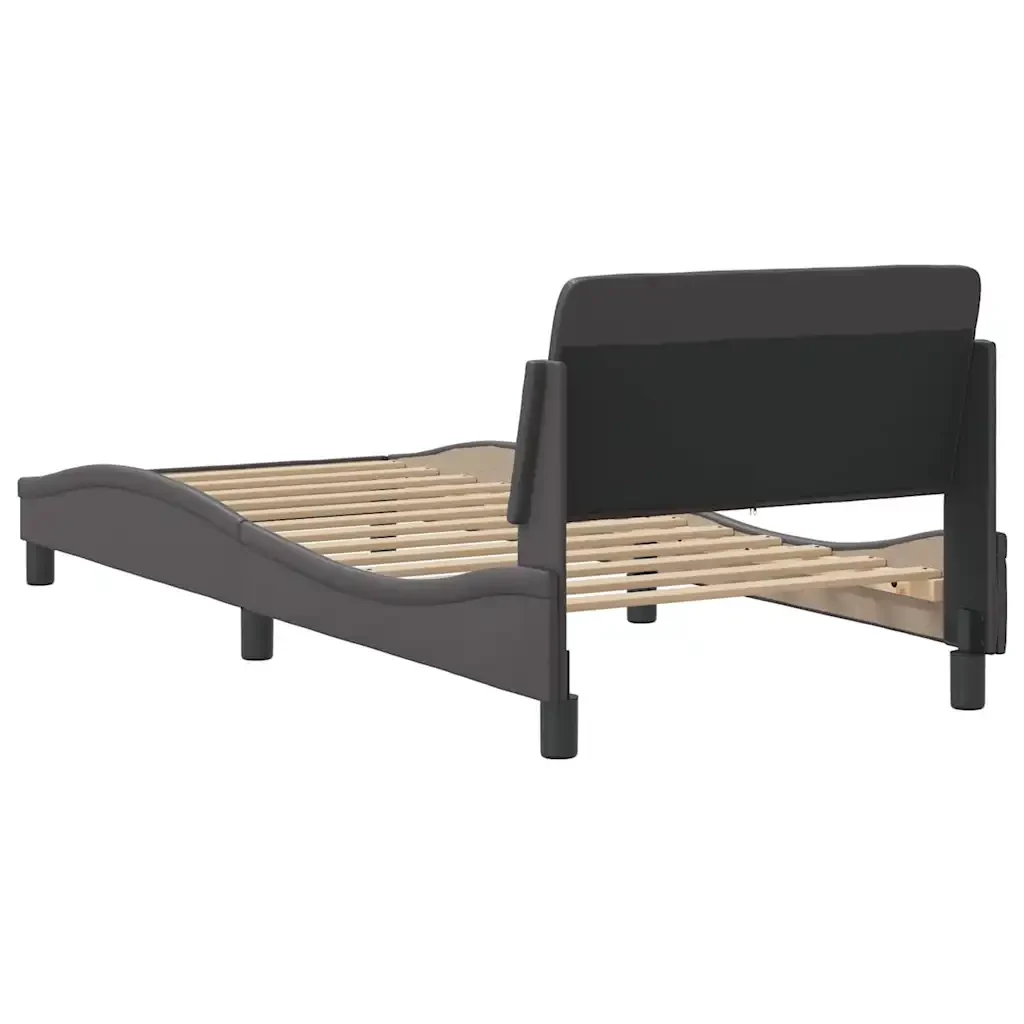 Letto singolo | Letto per adulti | Giroletto Dover Crema 90x200 cm in Similpelle - Image 6