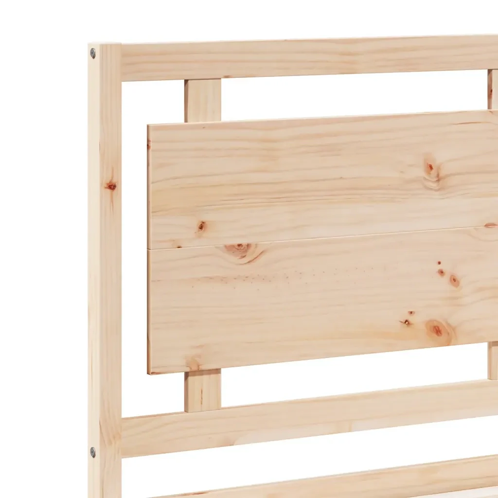 Letto singolo | Letto per adulti | Giroletto Extra Lungo senza Materasso 100x210 cm Legno Massello - Image 7